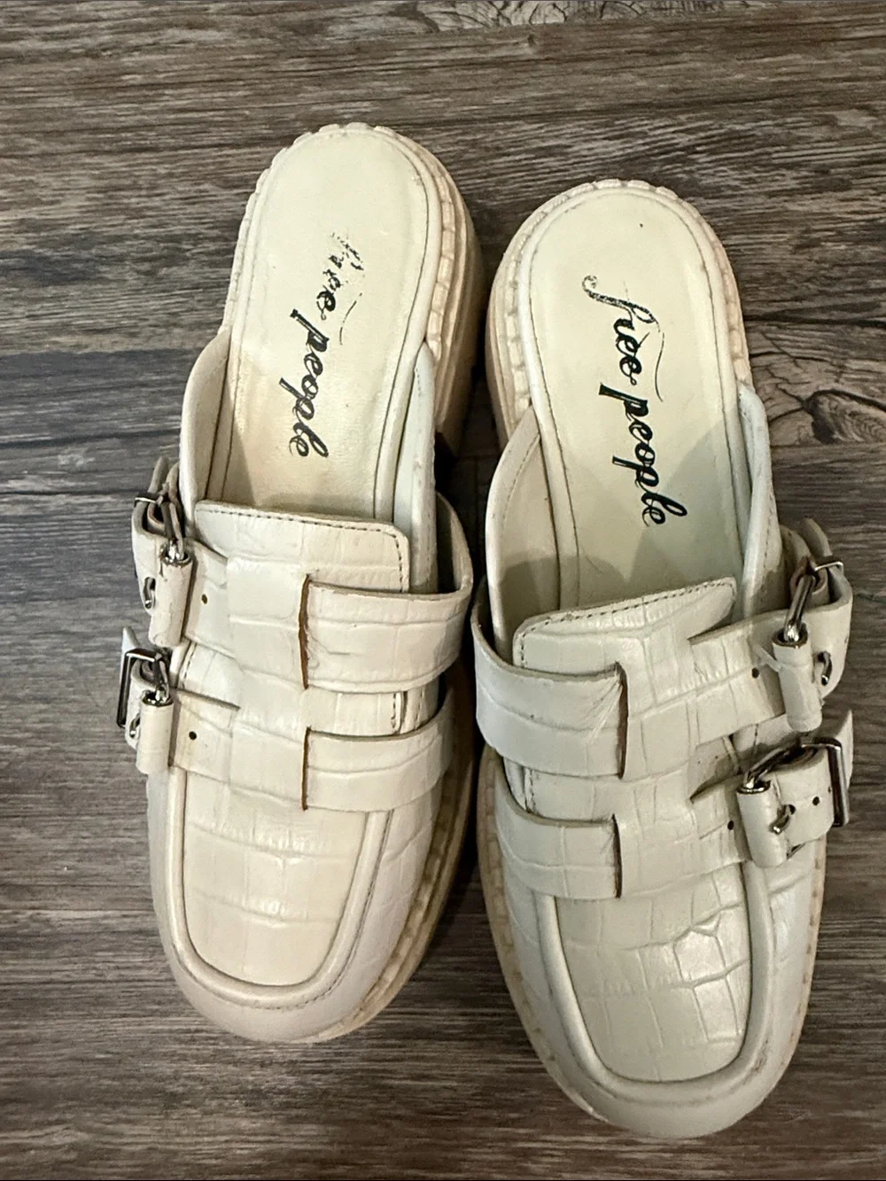 Free People | Chunky Mule Y2K Mule Slides size 38 size 7.5